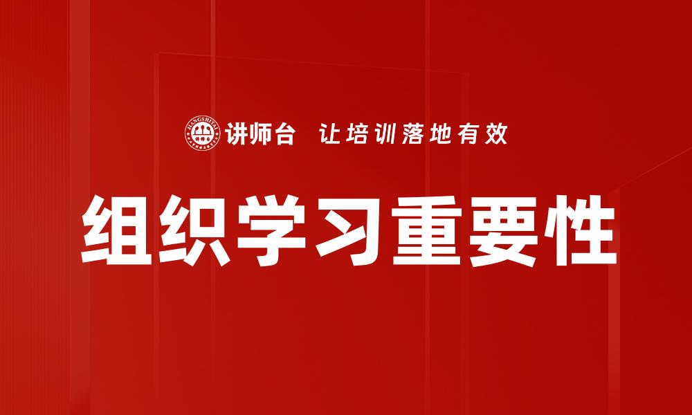 文章提升团队效率的秘密：组织学习的重要性与方法的缩略图