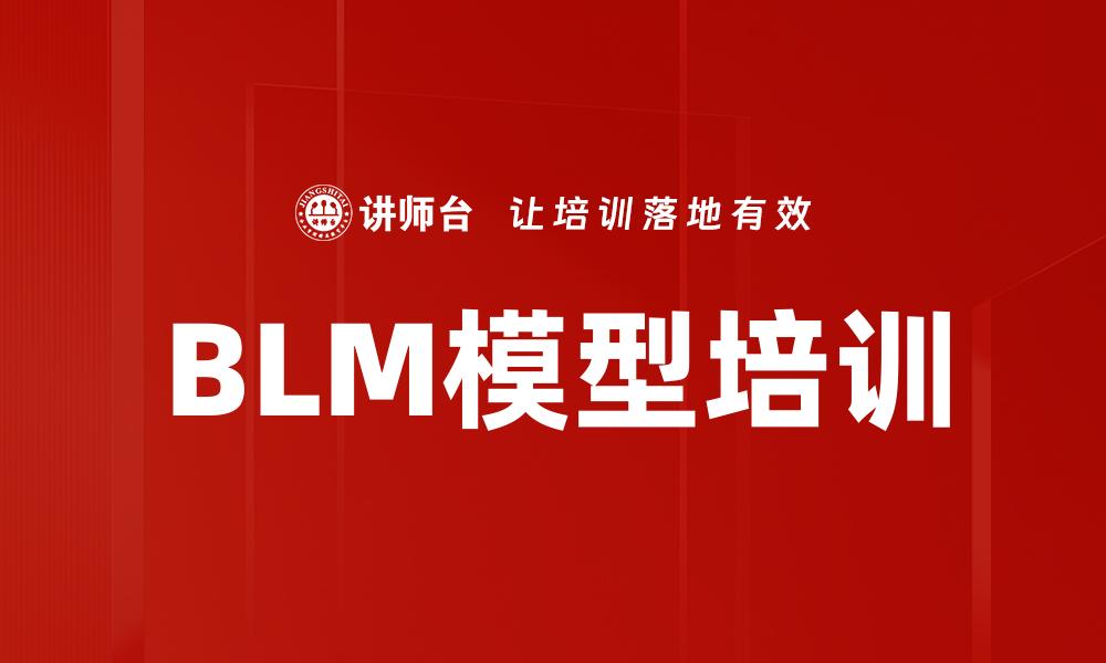 BLM模型培训