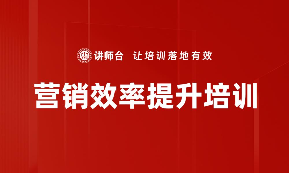 文章营销效率提升培训的缩略图