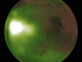 NASA的Maven观测到火星的夜空在紫外线下产生脉冲