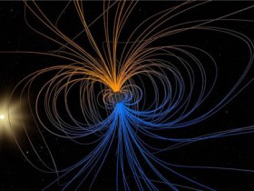 NASA观察地球磁场中的奇怪“凹痕”分为两部分